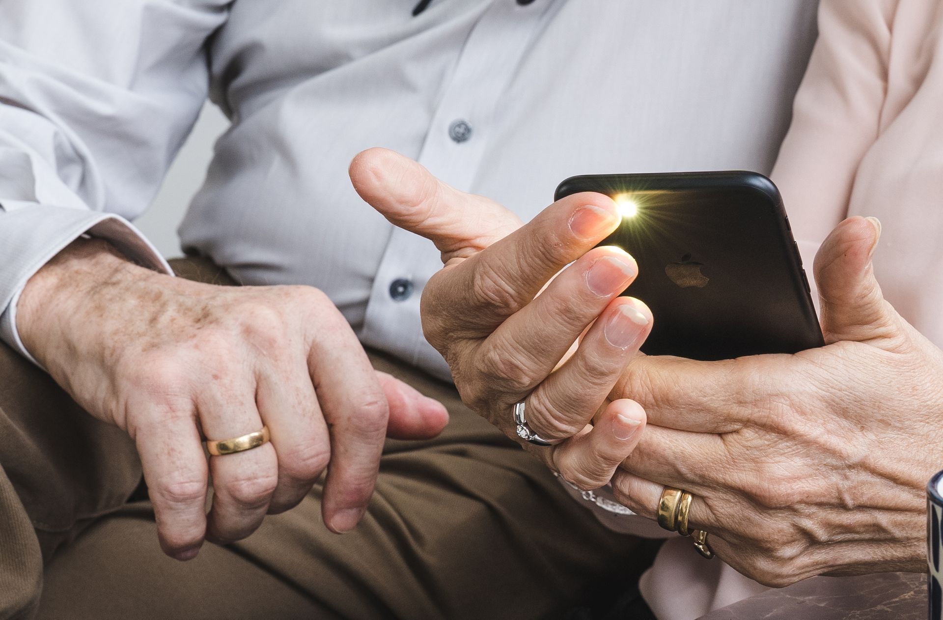 Een FibriCheck meting op een smartphone